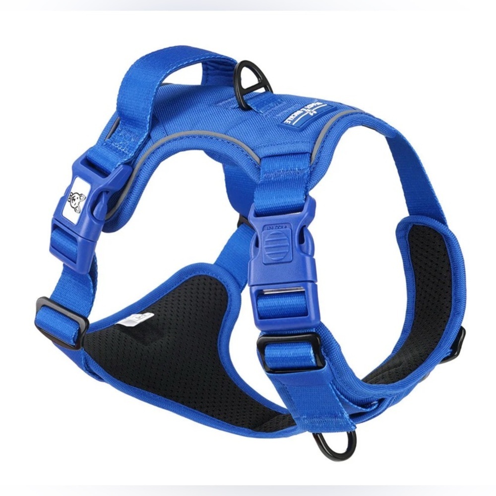 🦋B2G1🦋BEAST & BUCKLE Blue No Pull Harness & Leash Set | SMALL | - Picture 8 of 12